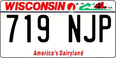 WI license plate 719NJP