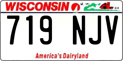 WI license plate 719NJV