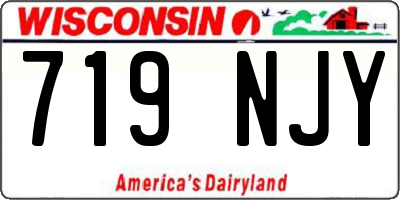 WI license plate 719NJY