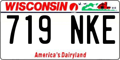 WI license plate 719NKE