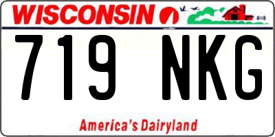 WI license plate 719NKG