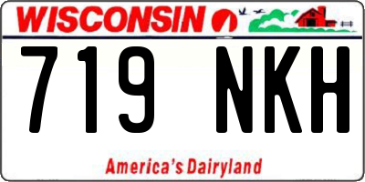 WI license plate 719NKH