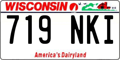 WI license plate 719NKI