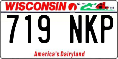 WI license plate 719NKP