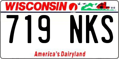 WI license plate 719NKS
