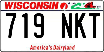 WI license plate 719NKT