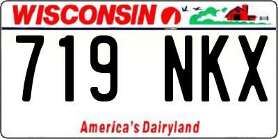 WI license plate 719NKX