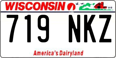 WI license plate 719NKZ