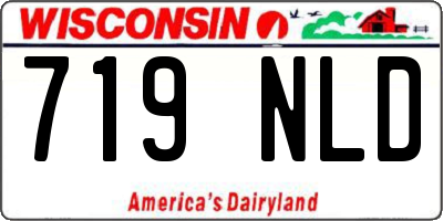 WI license plate 719NLD