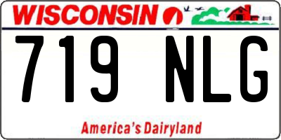 WI license plate 719NLG