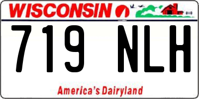 WI license plate 719NLH