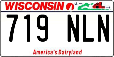 WI license plate 719NLN