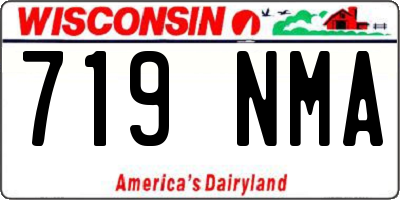 WI license plate 719NMA