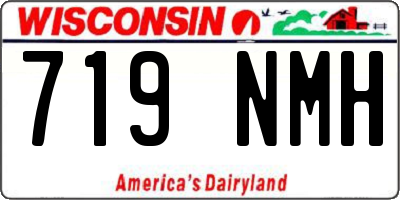 WI license plate 719NMH
