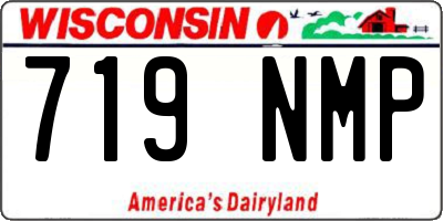 WI license plate 719NMP