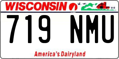 WI license plate 719NMU