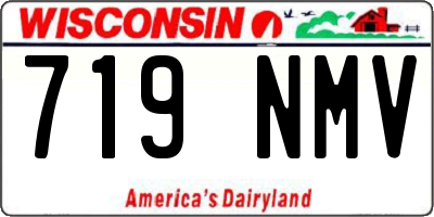 WI license plate 719NMV
