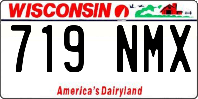 WI license plate 719NMX