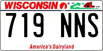 WI license plate 719NNS