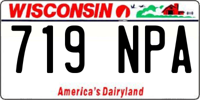 WI license plate 719NPA