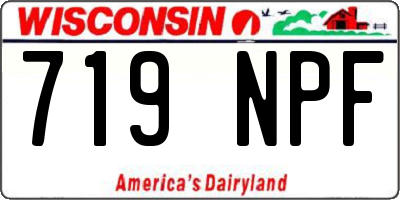 WI license plate 719NPF