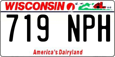 WI license plate 719NPH
