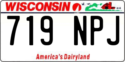 WI license plate 719NPJ