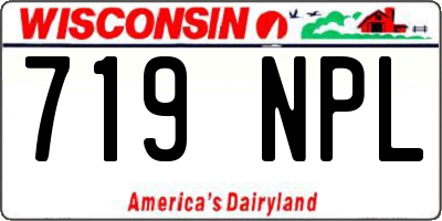 WI license plate 719NPL