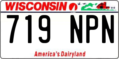 WI license plate 719NPN