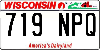 WI license plate 719NPQ