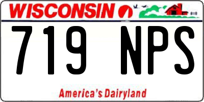 WI license plate 719NPS