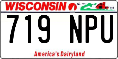 WI license plate 719NPU