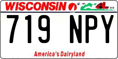 WI license plate 719NPY