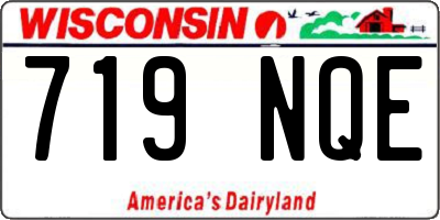 WI license plate 719NQE