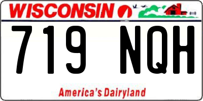 WI license plate 719NQH