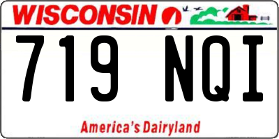 WI license plate 719NQI