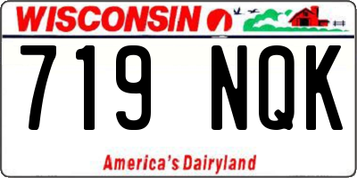 WI license plate 719NQK