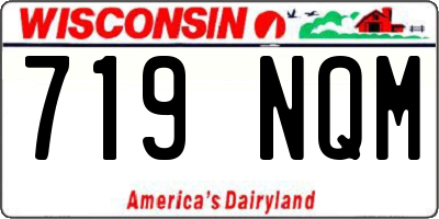 WI license plate 719NQM