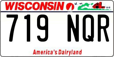 WI license plate 719NQR