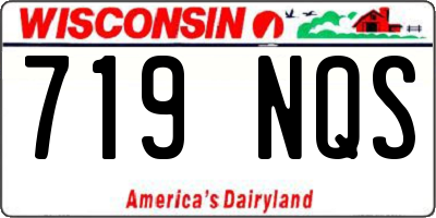 WI license plate 719NQS