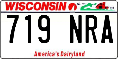 WI license plate 719NRA