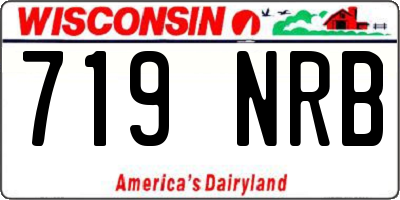 WI license plate 719NRB