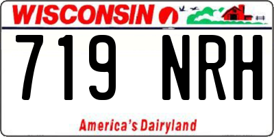 WI license plate 719NRH