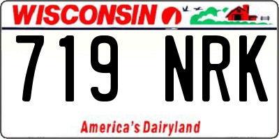 WI license plate 719NRK