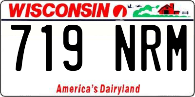 WI license plate 719NRM