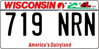 WI license plate 719NRN