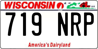 WI license plate 719NRP