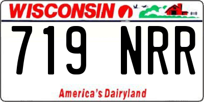 WI license plate 719NRR