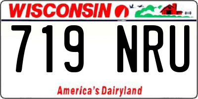 WI license plate 719NRU