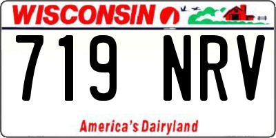 WI license plate 719NRV